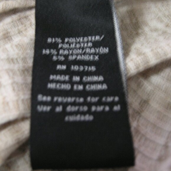 Zac & Rachel Long Sleeve V Neck knit top  size Small shades of cream and tan - Picture 12 of 13